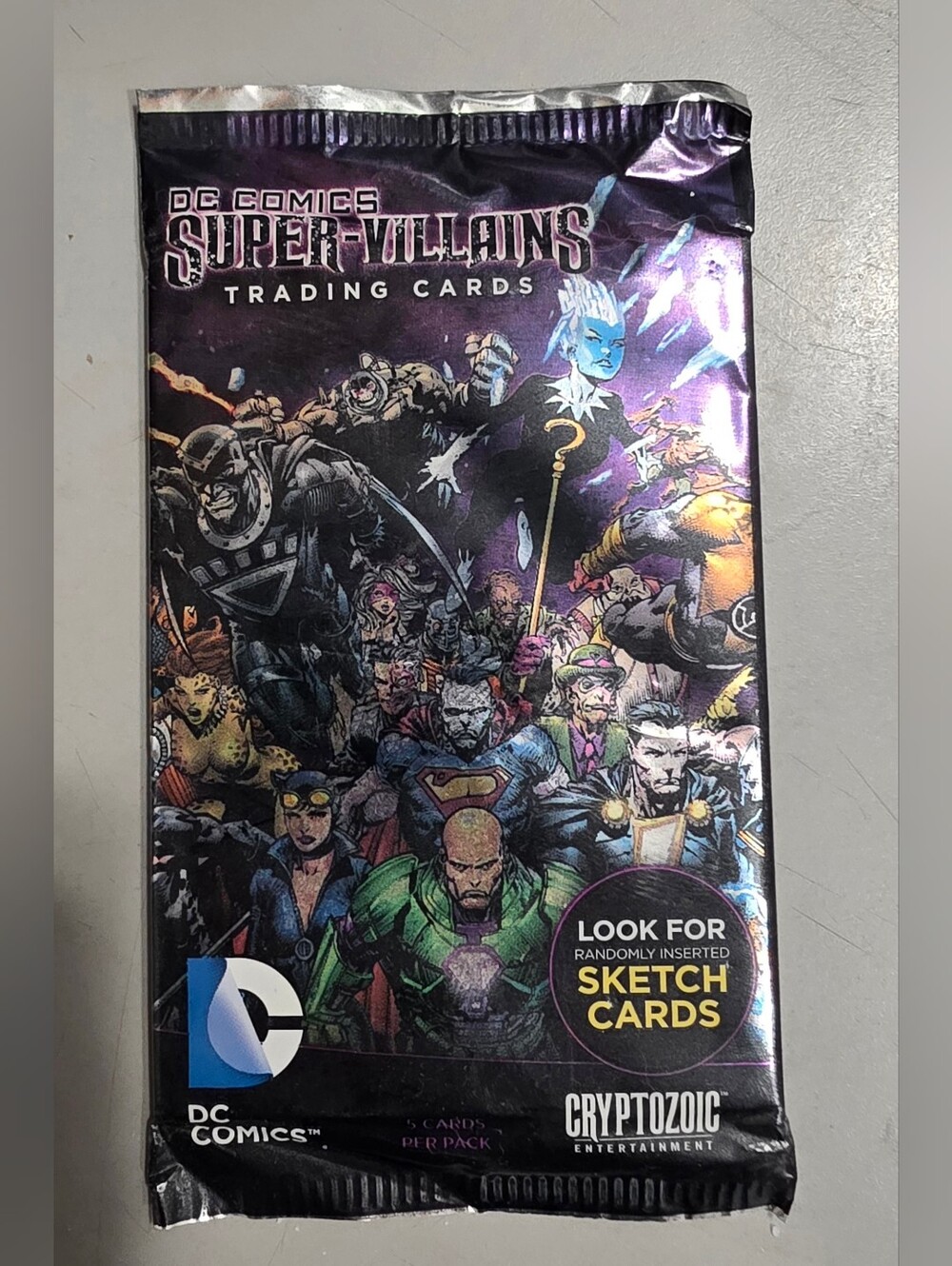 2015 Cryptozoic DC Comics Super-Villains Pack Sealed Look For Sketch Cards
